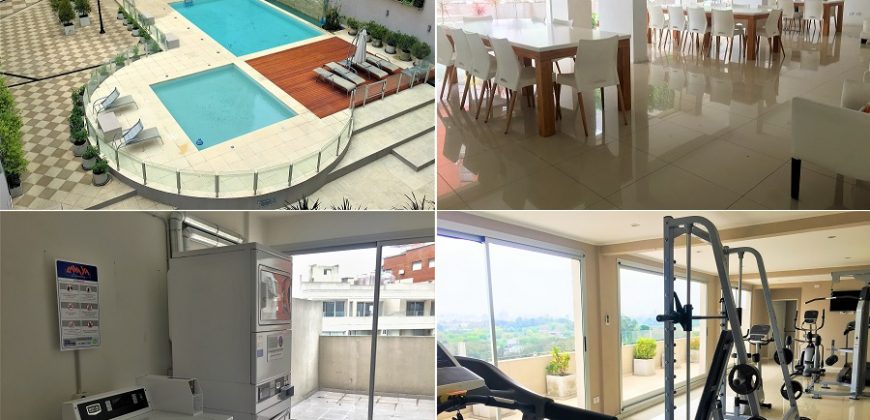Unidad 2 amb con dormitorio en suite, toilette y balcón – Edificio con amenities